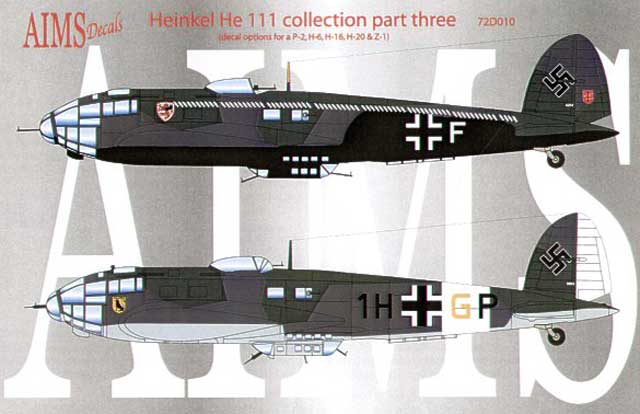 Esci decals 1/72 Heinkel 111   variants   C16