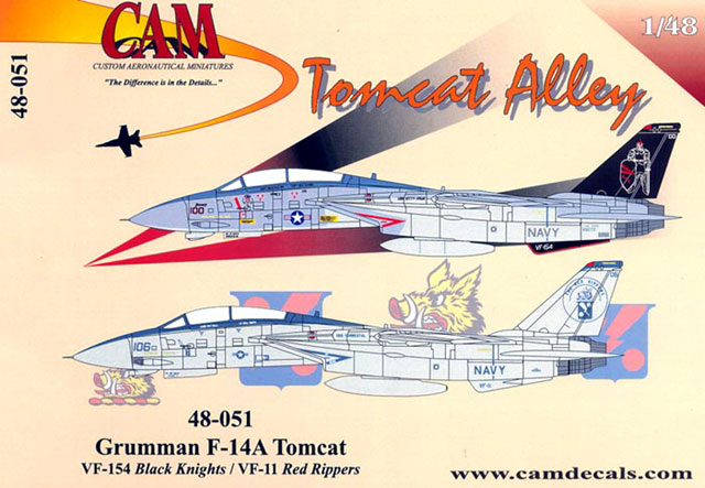 F-14A Decal Review by Rodger Kelly (CAM Decals 1/48)