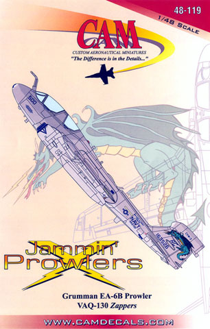 1/48 Cam Decals Ea-6b Jammin Prowlers Vaq-130 Zappers 48119 Dragon Tail/nose Art for sale online