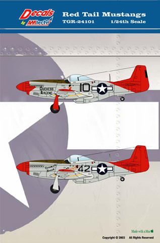 Red-Tail Mustangs P-51D Mustang Review by Rodger Kelly (DAM Decals 