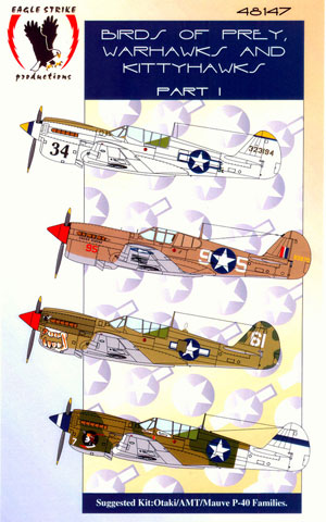 Super Scale Decals 1:48 P-40N Warhawks 25th FS/51st FG & 7th FS/49th FG 48-757 