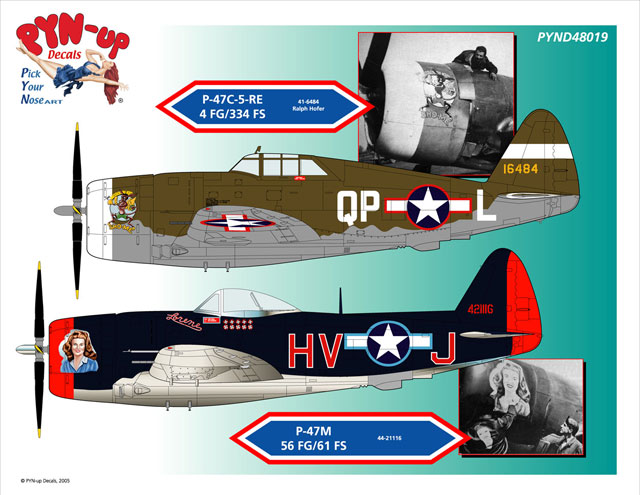 PYN-Up Decals Preview Part Nine by Brett Green (PYN-Up Decals 1/48)